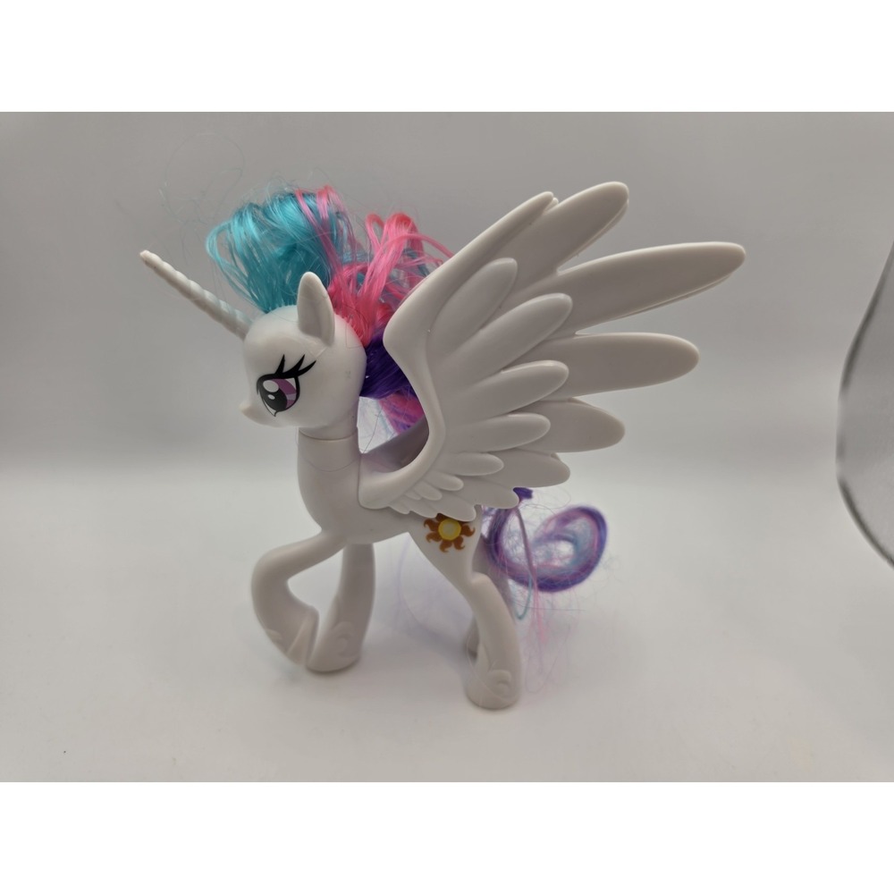 My Little Pony Princess Celestia Figure‎ G4 White Pegasus Unicorn MLP Brushable